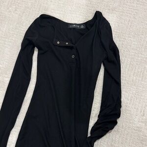 Lioness black button up XS shirt dress